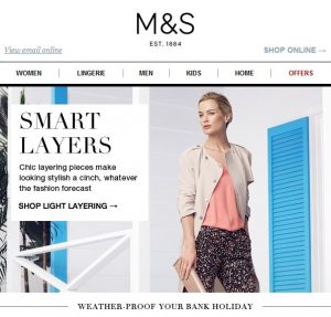 M&S Email Campaign